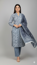 3 Piece – Printed Khaddar Suit